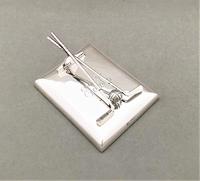 Superb Silver Golfing Interest Desk Clip / Paperweight (2 of 6) Superb Silver Golfing Interest Desk Clip / Paperweight (2 of 6)