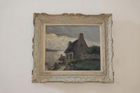Old Cottage Overlooking The Coast - Oil on Canvas (10 of 10) Old Cottage Overlooking The Coast - Oil on Canvas (10 of 10)