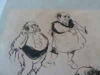 William Papas " Inn Keeper " Ink Drawing 1970's - 2 of 6 Listed (6 of 7) William Papas " Inn Keeper " Ink Drawing 1970's - 2 of 6 Listed (6 of 7)