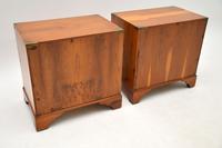 Pair of Antique Military Campaign Yew Wood Bedside Chests (8 of 9) Pair of Antique Military Campaign Yew Wood Bedside Chests (8 of 9)