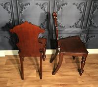 Pair of Victorian Mahogany Hall Chairs 318 (2 of 14) Pair of Victorian Mahogany Hall Chairs 318 (2 of 14)