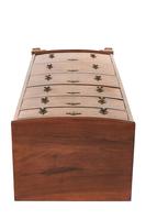 Geo Style Walnut 6 Drawer Bowfront Chest Circa 1920s (3 of 8) Geo Style Walnut 6 Drawer Bowfront Chest Circa 1920s (3 of 8)