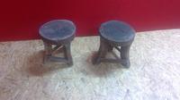 Pair of Rustic Folk Art Stools (2 of 5) Pair of Rustic Folk Art Stools (2 of 5)