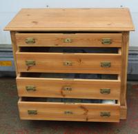 1920s Pine Chest Drawers with Brass Handles (4 of 4) 1920s Pine Chest Drawers with Brass Handles (4 of 4)