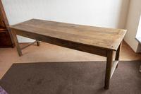 19th Century Oak Farmhouse Table with Drawer (8 of 9) 19th Century Oak Farmhouse Table with Drawer (8 of 9)