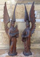 Good Pair of Carved Oak Angels 19th Century (7 of 12) Good Pair of Carved Oak Angels 19th Century (7 of 12)