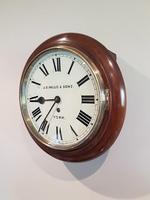 Small Antique 8 Day English Dial Wall Clock (2 of 5) Small Antique 8 Day English Dial Wall Clock (2 of 5)