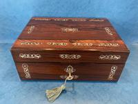 William IV Mother Pearl Inlaid Rosewood Box (5 of 12) William IV Mother Pearl Inlaid Rosewood Box (5 of 12)