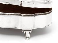 Antique Silver Trinket Box in an Oval Shaped Form with a Plain Hinged Lid (7 of 7) Antique Silver Trinket Box in an Oval Shaped Form with a Plain Hinged Lid (7 of 7)