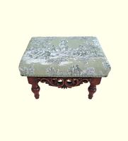 Victorian Mahogany Carved Stool