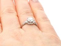 1.22ct Diamond & Platinum Solitaire Ring - Antique French c.1920 (9 of 9) 1.22ct Diamond & Platinum Solitaire Ring - Antique French c.1920 (9 of 9)