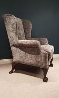 Top Quality Antique Upholstered Wing Armchair (7 of 7) Top Quality Antique Upholstered Wing Armchair (7 of 7)