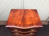 Serpentine Mahogany Slim Chest Drawers (7 of 8) Serpentine Mahogany Slim Chest Drawers (7 of 8)