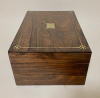 Victorian Rosewood Inlaid Vanity Box (12 of 14) Victorian Rosewood Inlaid Vanity Box (12 of 14)