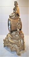 Wonderful 1890 French Spelter Striking Mantle Figurine Clock (2 of 5) Wonderful 1890 French Spelter Striking Mantle Figurine Clock (2 of 5)