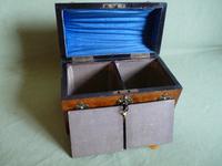 Figured Walnut Tea Caddy. 100% Original. C1880 (4 of 11) Figured Walnut Tea Caddy. 100% Original. C1880 (4 of 11)