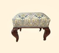 Victorian Walnut Ornate Footstool