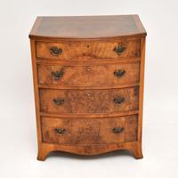 Antique Burr Walnut Bow Front Chest of Drawers (3 of 9) Antique Burr Walnut Bow Front Chest of Drawers (3 of 9)