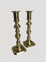 Unusual Pair of Antique Brass Candlesticks (5 of 12) Unusual Pair of Antique Brass Candlesticks (5 of 12)