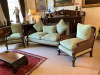 19th Century Antique Mahogany Upholstered 3 Piece Bergere Sofa Suite Armchairs Settee (2 of 15) 19th Century Antique Mahogany Upholstered 3 Piece Bergere Sofa Suite Armchairs Settee (2 of 15)