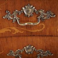1930's Marble Top Marquetry Bombe Commode (3 of 9) 1930's Marble Top Marquetry Bombe Commode (3 of 9)