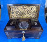William IV Rosewood Tea Caddy With Mother of Pearl Inlay (10 of 15) William IV Rosewood Tea Caddy With Mother of Pearl Inlay (10 of 15)