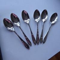 Silver Plate Set of 6 x Teaspoons (6 of 9) Silver Plate Set of 6 x Teaspoons (6 of 9)