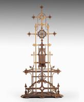 Complex Mid 19th Century Cast Iron Hall / Stick Stand (2 of 8) Complex Mid 19th Century Cast Iron Hall / Stick Stand (2 of 8)