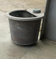 19th Century Copper Cauldron Log Bin or Planter