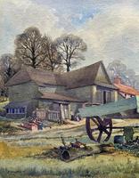 The Green Cart by R.Coleman 1971 - Fine Farmstead Landscape Watercolour Painting (4 of 11) The Green Cart by R.Coleman 1971 - Fine Farmstead Landscape Watercolour Painting (4 of 11)