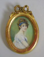 Antique Portrait Miniature Madame Recamier after Jacques-Louis David (3 of 4) Antique Portrait Miniature Madame Recamier after Jacques-Louis David (3 of 4)