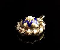 Victorian Gold Blue Enamel Star Locket, Split Pearl (4 of 13) Victorian Gold Blue Enamel Star Locket, Split Pearl (4 of 13)