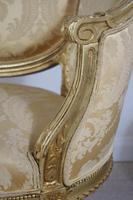 Pair of 19th Century French Gilt Louis XVI Style Armchairs (15 of 19) Pair of 19th Century French Gilt Louis XVI Style Armchairs (15 of 19)