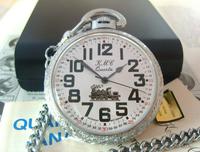 Vintage Pocket Watch 1970s Railroad 9ct White Gold Plated Swiss & West Germany Nos (3 of 12) Vintage Pocket Watch 1970s Railroad 9ct White Gold Plated Swiss & West Germany Nos (3 of 12)