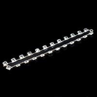 Art Deco Princess Cut Paste Sterling Silver Riviere Short Necklace (6 of 9) Art Deco Princess Cut Paste Sterling Silver Riviere Short Necklace (6 of 9)