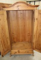1900s Country Pine 2 Door Dome Top Wardrobe with Base Drawer (2 of 4) 1900s Country Pine 2 Door Dome Top Wardrobe with Base Drawer (2 of 4)