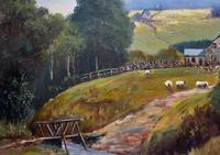 'Sheep In The Yorkshire Dales' - Original 1943 Vintage Landscape Oil Painting (9 of 12) 'Sheep In The Yorkshire Dales' - Original 1943 Vintage Landscape Oil Painting (9 of 12)