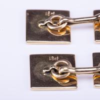 Art Deco Blue Enamel & 18 Carat Gold Cufflinks c.1920 (5 of 6) Art Deco Blue Enamel & 18 Carat Gold Cufflinks c.1920 (5 of 6)