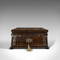 Antique Tea Caddy, English, Rosewood, Chest, Thomas of London, Regency c.1820 (9 of 12) Antique Tea Caddy, English, Rosewood, Chest, Thomas of London, Regency c.1820 (9 of 12)