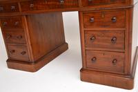 Antique Victorian Mahogany Leather Top Pedestal Desk (6 of 12) Antique Victorian Mahogany Leather Top Pedestal Desk (6 of 12)