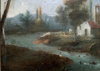 **Near Inverary** 18th Century Thomas Gainsborough Period Landscape Oil Painting (6 of 13) **Near Inverary** 18th Century Thomas Gainsborough Period Landscape Oil Painting (6 of 13)