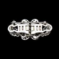 Art Deco Paste Sterling Silver Detachable Dress Clips & Brooch (4 of 9) Art Deco Paste Sterling Silver Detachable Dress Clips & Brooch (4 of 9)