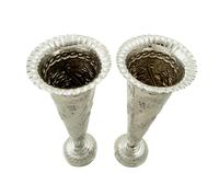 Pair of Antique Victorian Sterling Silver 6 1/2" Vases 1896 (7 of 9) Pair of Antique Victorian Sterling Silver 6 1/2" Vases 1896 (7 of 9)
