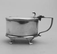 Solid Silver Oval Mustard & Liner Birmingham c.1920 (2 of 6) Solid Silver Oval Mustard & Liner Birmingham c.1920 (2 of 6)