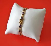 Vintage Exquisite Gold Amethyst Gem Set Link Bracelet - Boxed / Ideal Gift (2 of 11) Vintage Exquisite Gold Amethyst Gem Set Link Bracelet - Boxed / Ideal Gift (2 of 11)