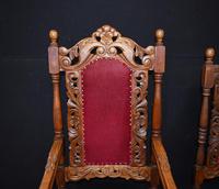 Set Antique Oak Dining Chairs - Farmhouse Kitchen Diners 1880 (6 of 11) Set Antique Oak Dining Chairs - Farmhouse Kitchen Diners 1880 (6 of 11)