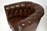 Pair of Antique Swedish Leather Chesterfield Armchairs (9 of 12) Pair of Antique Swedish Leather Chesterfield Armchairs (9 of 12)