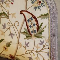 Upholstered Antique Bed with Painted Frame (5 of 8) Upholstered Antique Bed with Painted Frame (5 of 8)