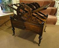 Fine Regency Rosewood Canterbury / Magazine Rack (3 of 5) Fine Regency Rosewood Canterbury / Magazine Rack (3 of 5)