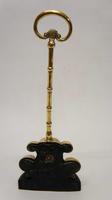 Georgian 15" Brass Door Stop, Door Porter - Fleur De Lys (7 of 7) Georgian 15" Brass Door Stop, Door Porter - Fleur De Lys (7 of 7)